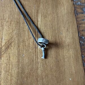 Be You B.U. 925 Sterling Silver Organic Forever ring and key necklace
